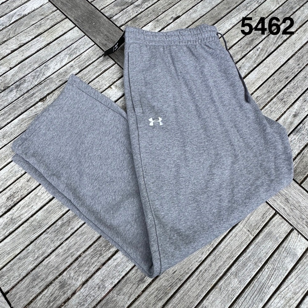 Under Armour UA Rival Fleece Pants Mens Gray Loose Fit Jogger 3XL Sweatpants NWT